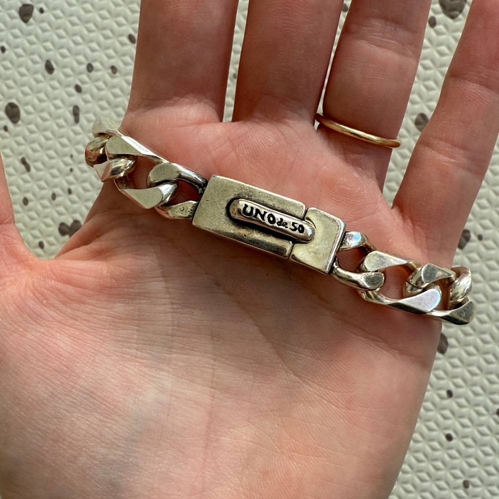 💘 UNO DE 50 - CUBAN CURB LINK CHAIN BRACELET